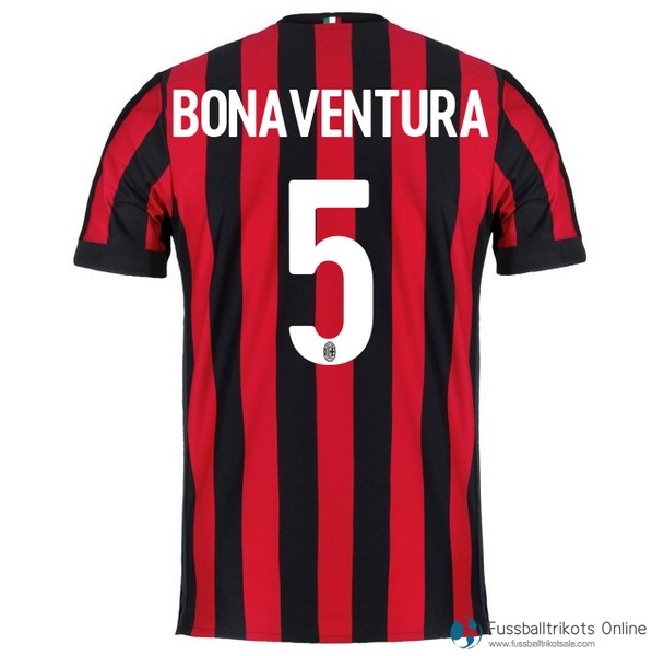 AC Milan Trikot Heim Bonaventura 2017-18 Fussballtrikots Günstig